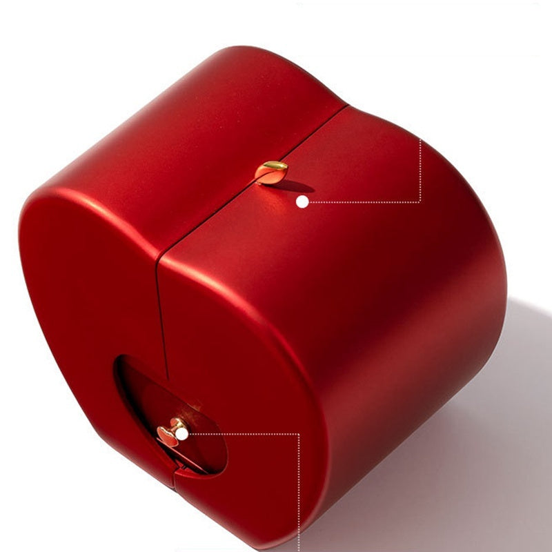 Fashion Jewelry Box Red Apple Gifts With Artificial Flower Rose