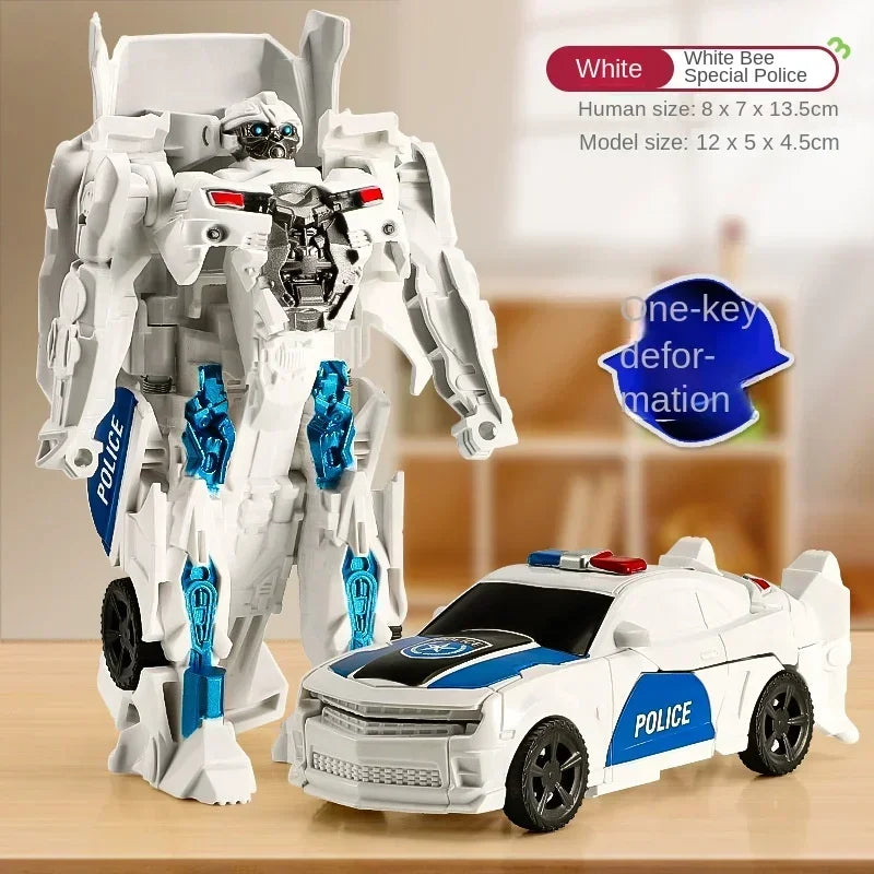 One Step Deformation Robot Transformation Car Toy Action