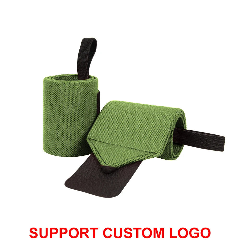 1 Pair Wristband Wrist Bandage Fitness Gym Training Custom Logo