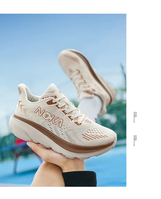 Marathon Carbon Plate Air Cushion Men Sports Running Shoes Breathable Lightweight Women's Comfortable Athletic