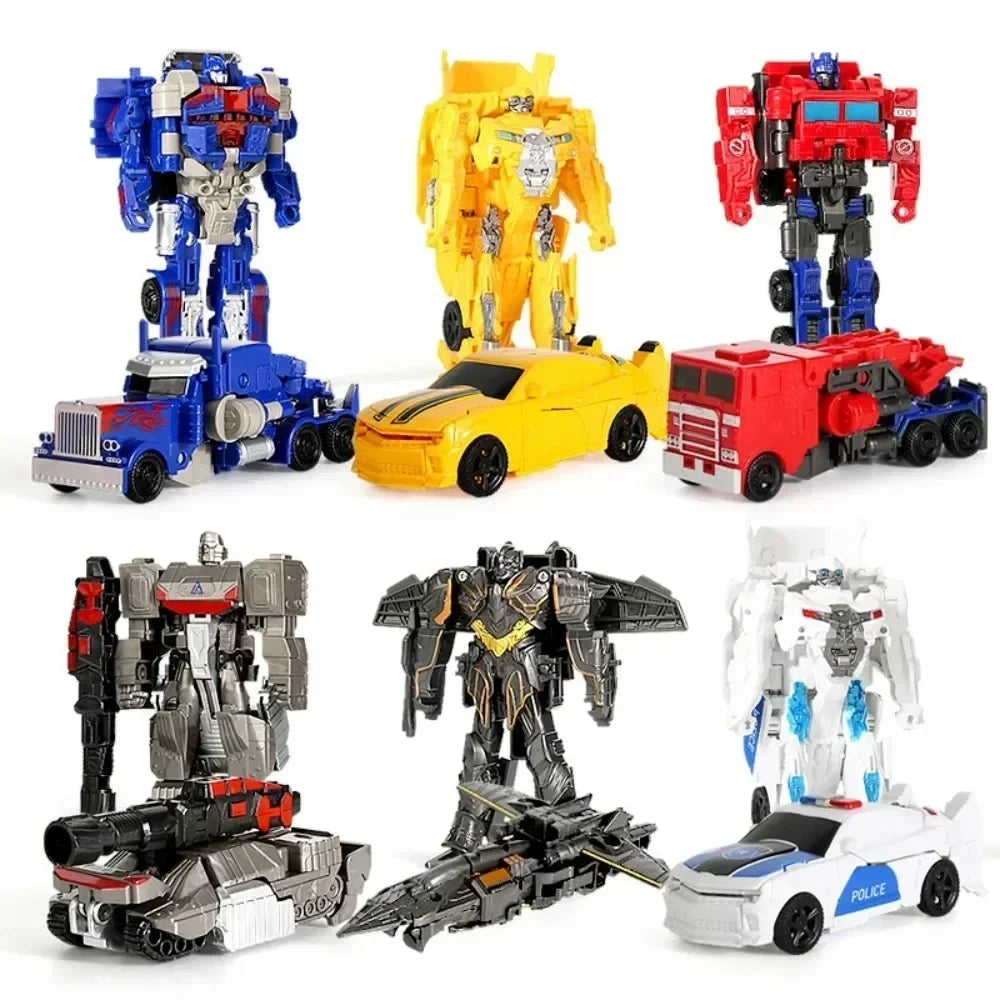 One Step Deformation Robot Transformation Car Toy Action
