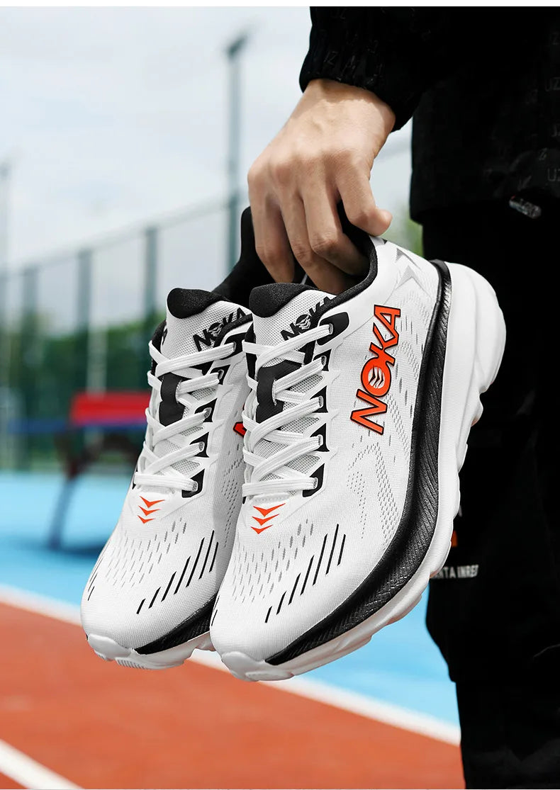 Marathon Carbon Plate Air Cushion Men Sports Running Shoes Breathable Lightweight Women's Comfortable Athletic