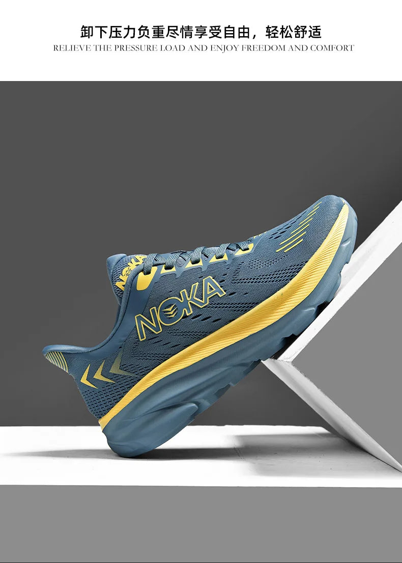 Marathon Carbon Plate Air Cushion Men Sports Running Shoes Breathable Lightweight Women's Comfortable Athletic
