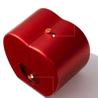 Fashion Jewelry Box Red Apple Gifts With Artificial Flower Rose