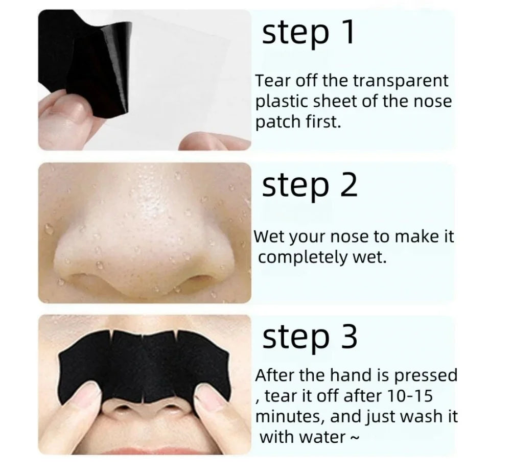 10PCs Bamboo Charcoal Tearing Nasal Remove Blackheads and Comedones and Restore a Refreshing Nose