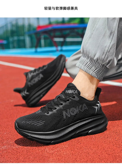Marathon Carbon Plate Air Cushion Men Sports Running Shoes Breathable Lightweight Women's Comfortable Athletic