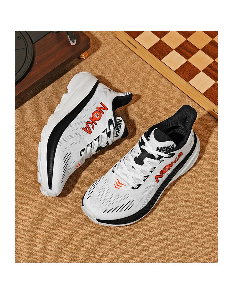Marathon Carbon Plate Air Cushion Men Sports Running Shoes Breathable Lightweight Women's Comfortable Athletic